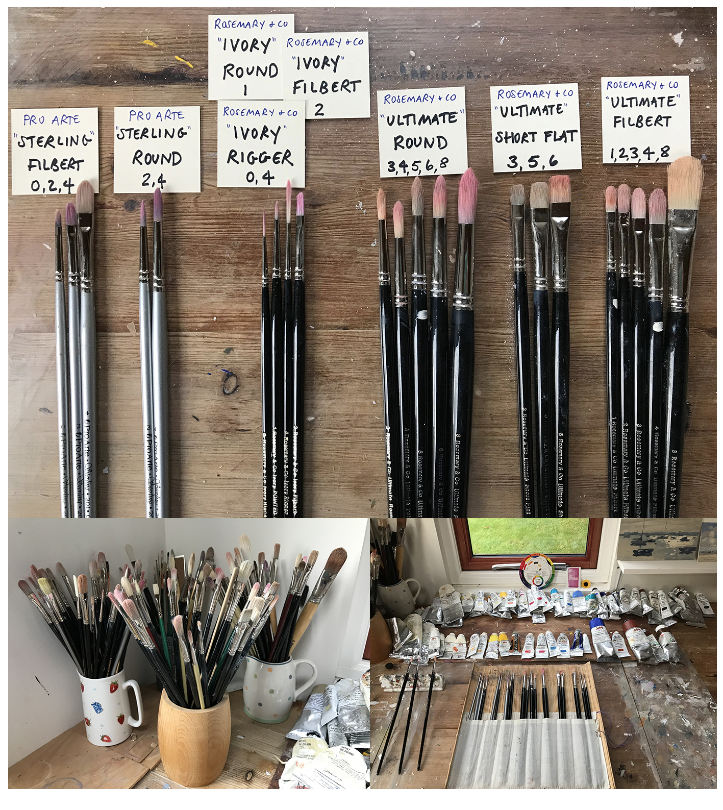 Equipment #2 Oil Paint Brushes - Clare Bowen
